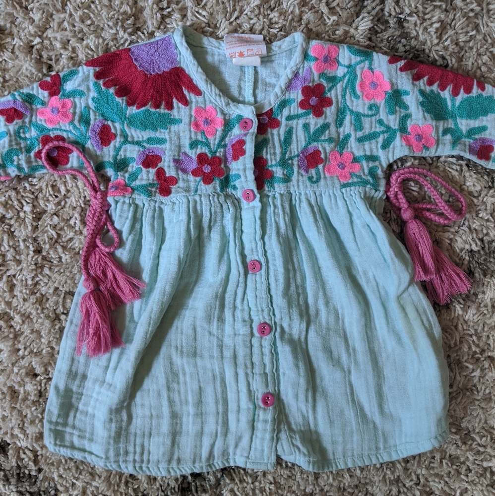 Masala Baby organic cotton dress 6-12 months